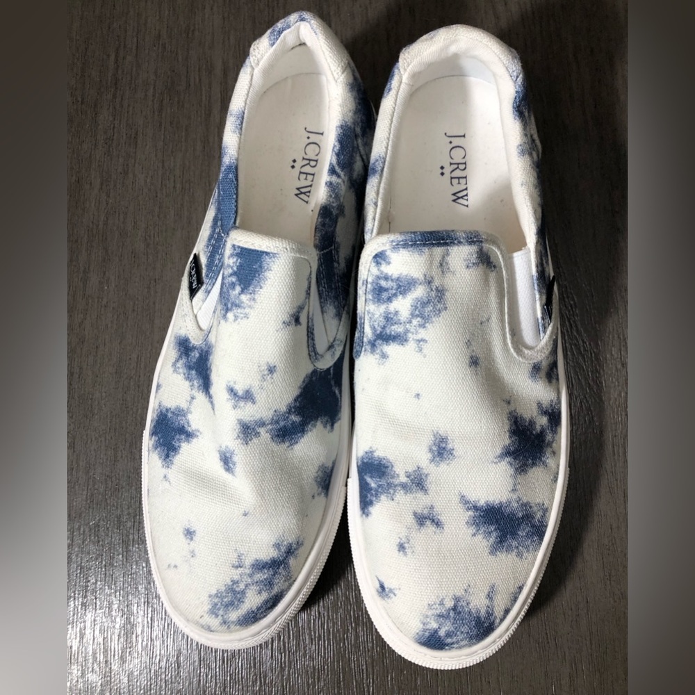 J. Crew Factory Tie-Dyed Road Trip Slip Ons Size 8.5